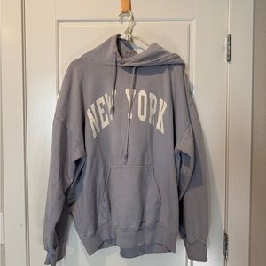 Brandy Melville Lavender New York Hoodie
